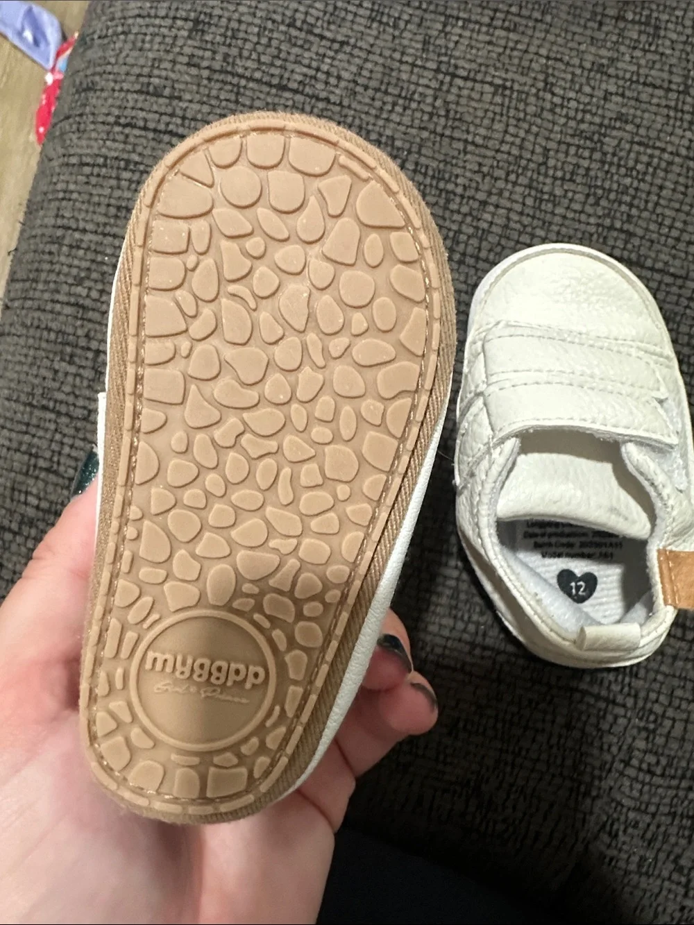 Off White Kids Velcro Sneakers never worn size 12 baby